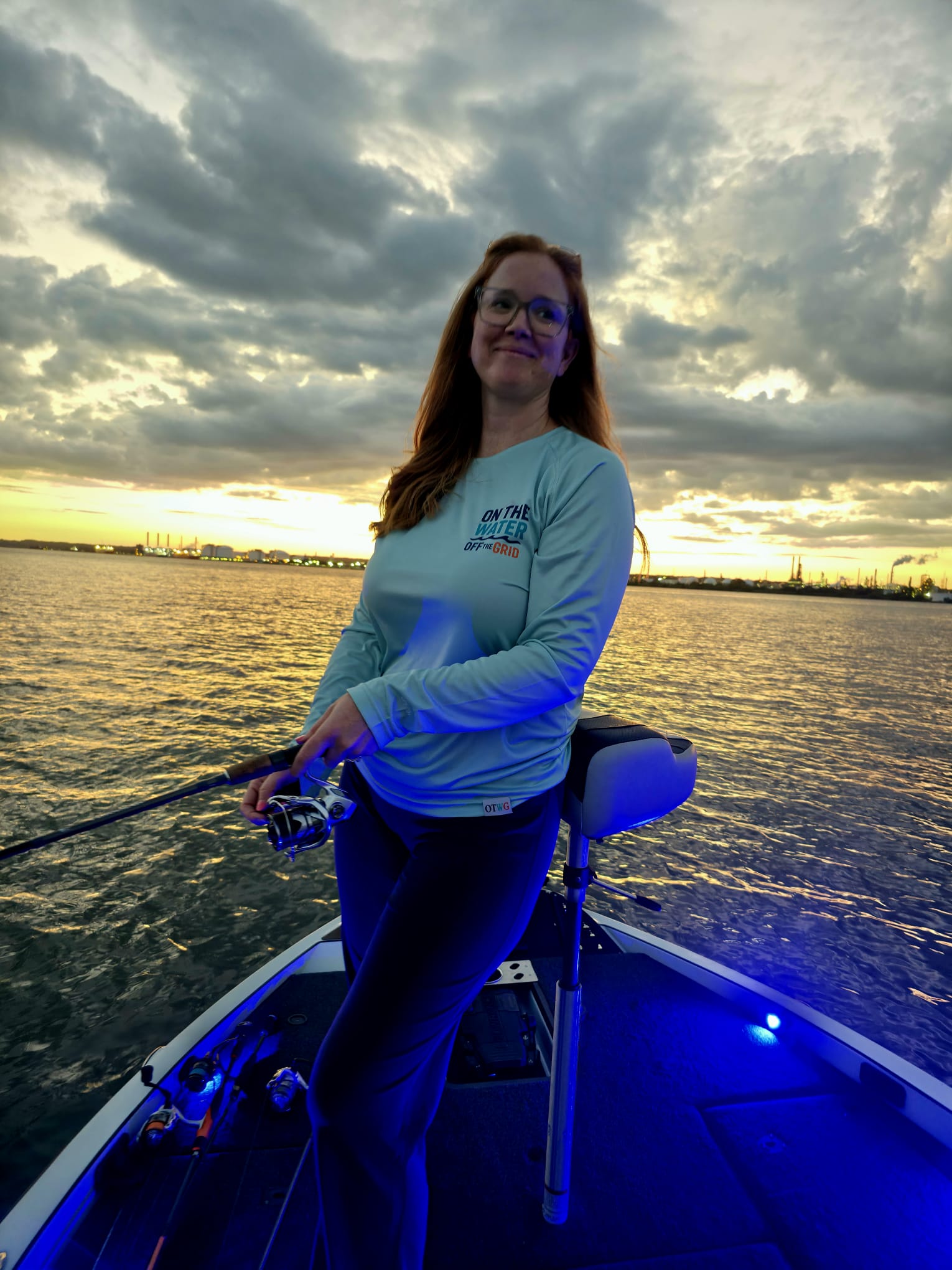 On the Water, Off the Grid Long Sleeve UPF Cooling Performance Tee - UPF 50