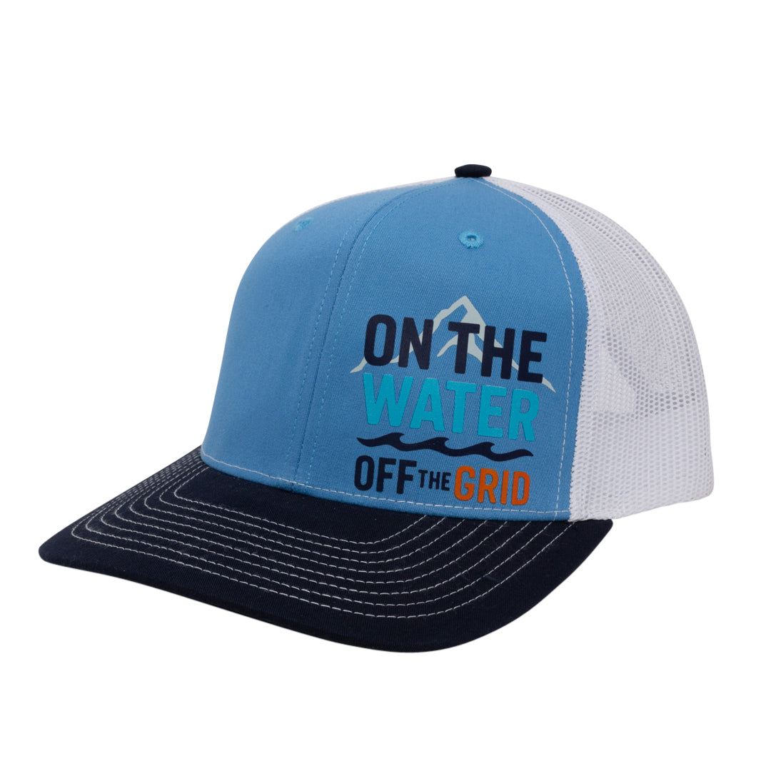 Carolina blue, Navy & White Snapback with logo