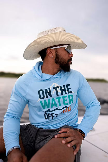 On the Water, Off the Grid Cooling Long Sleeve Hooded Tee