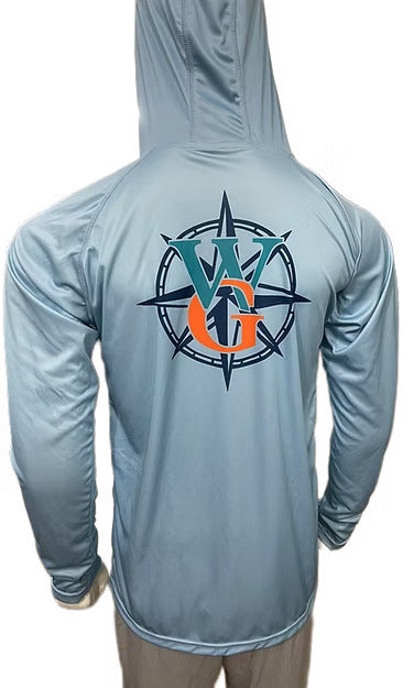 Angler Aesthetic Long Sleeve, Hooded with Built in Mask - UPF 50+