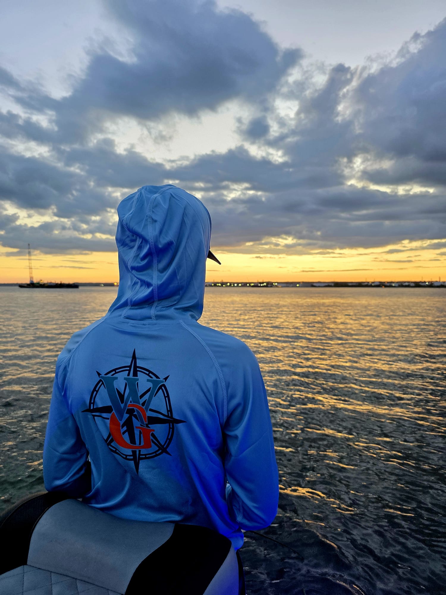 Angler Aesthetic Long Sleeve, Hooded with Built in Mask - UPF 50+