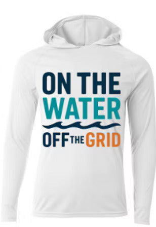 On the Water, Off the Grid Cooling Long Sleeve Hooded Tee