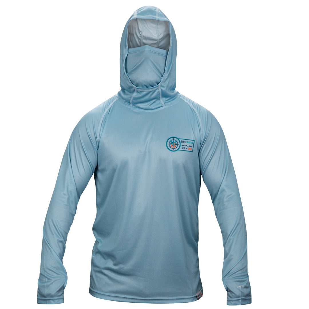 Angler Aesthetic Long Sleeve, Hooded with Built in Mask - UPF 50+