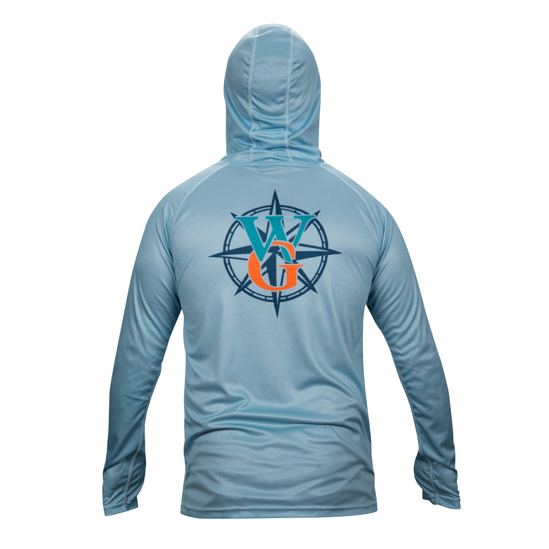 Angler Aesthetic Long Sleeve, Hooded with Built in Mask - UPF 50+