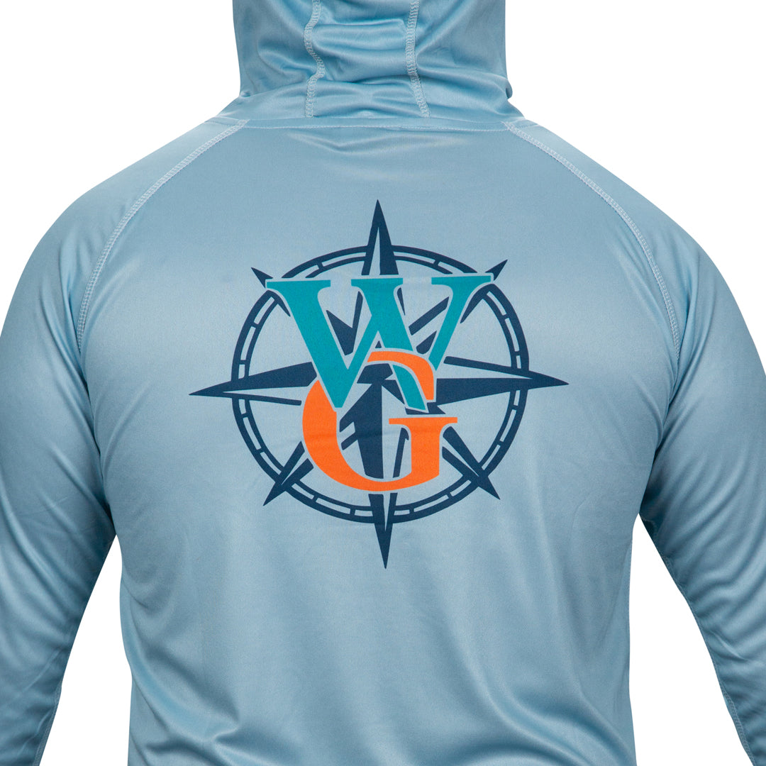 Angler Aesthetic Long Sleeve, Hooded with Built in Mask - UPF 50+