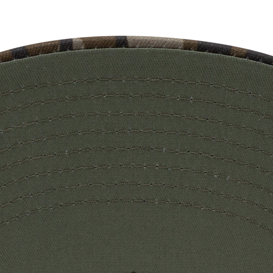 Camo branded trucker hat with dye-sublimated Compass patch