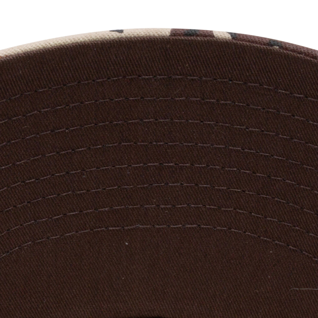 Camo branded trucker hat with dye-sublimated patch