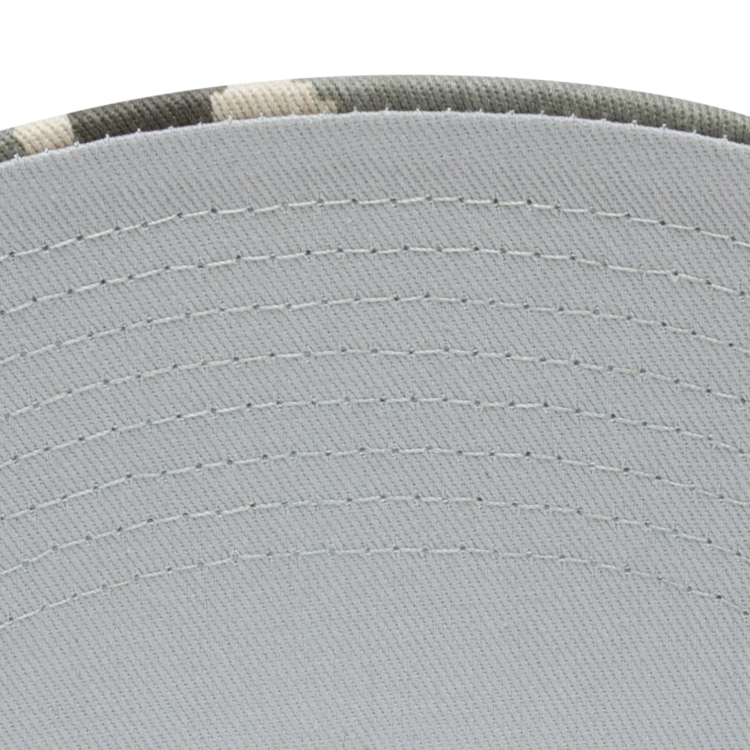 Camo branded trucker hat with dye-sublimated patch