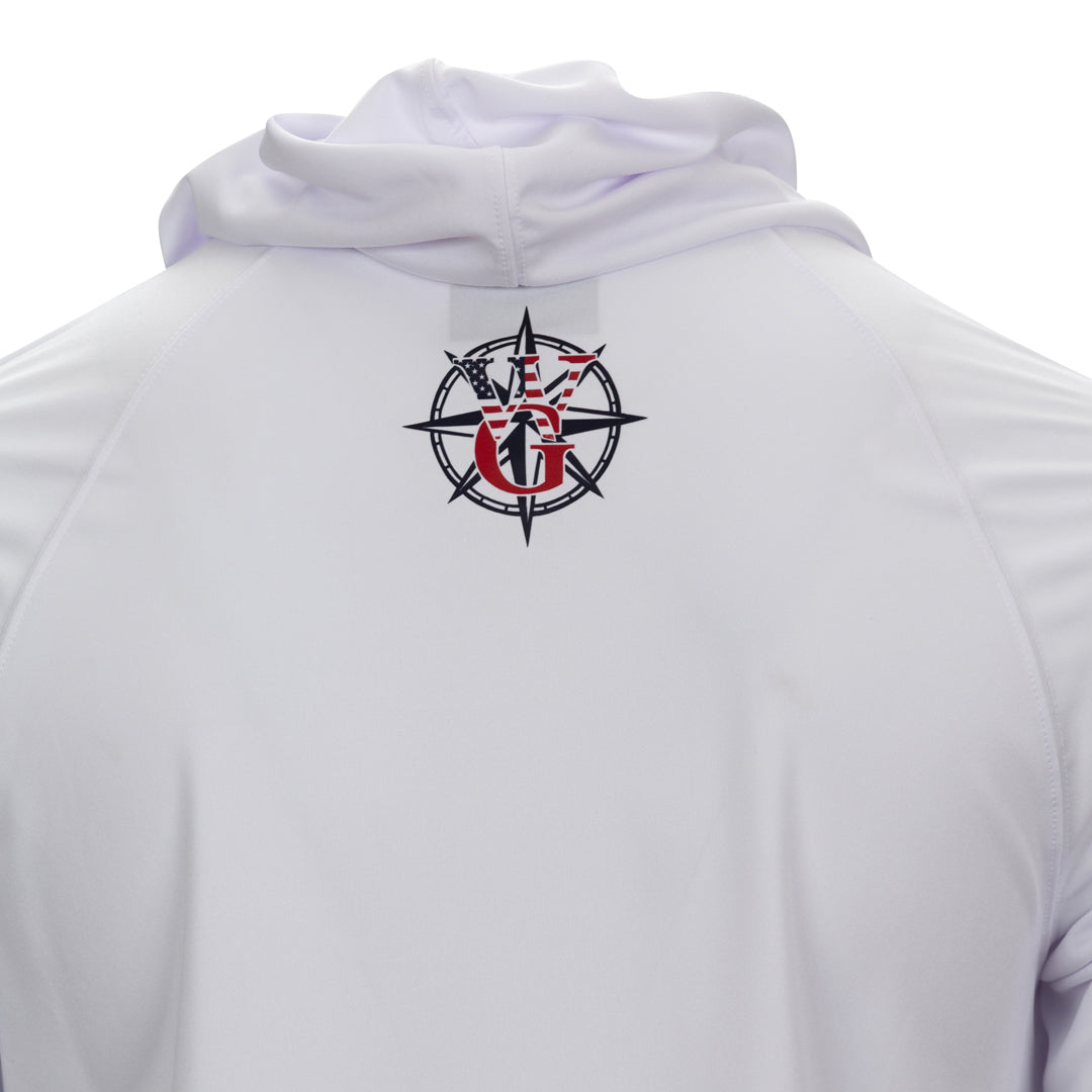 Red White & Blue Cooling Short Sleeve Hood Tee