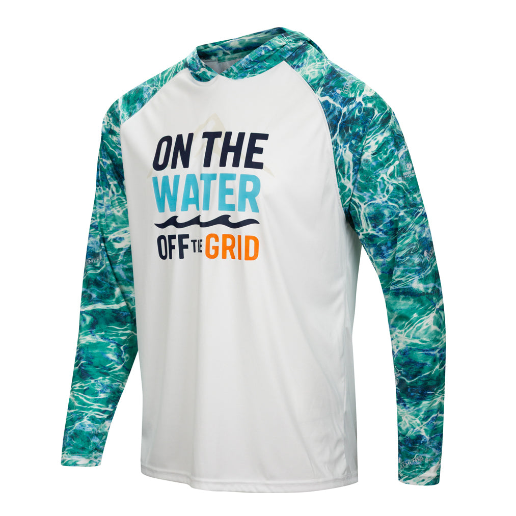 On the Water, Off the Grid Long Sleeve Hood Tee UPF 50+