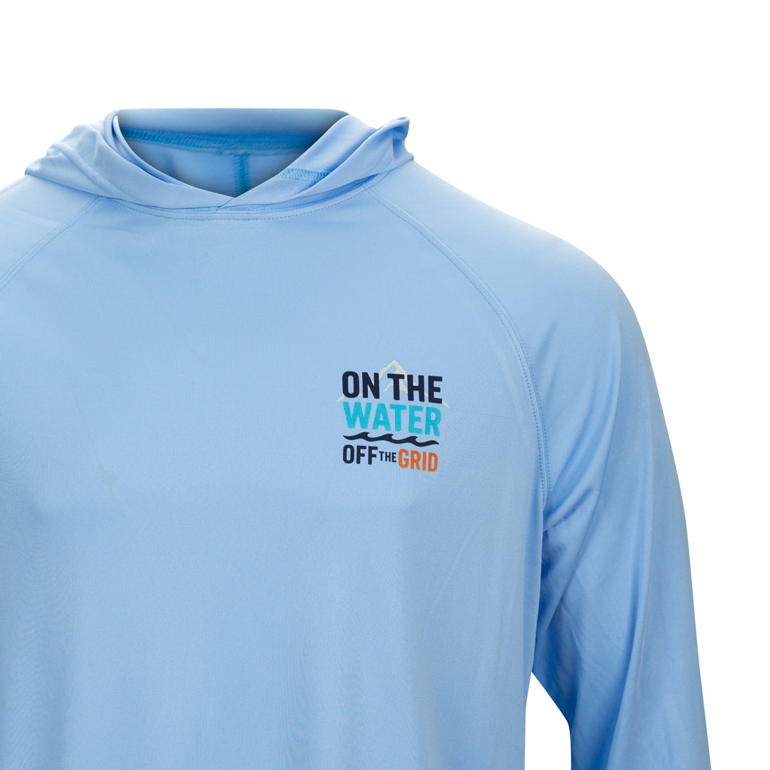 On the Water, Off the Grid Cooling Long Sleeve Hooded Tee