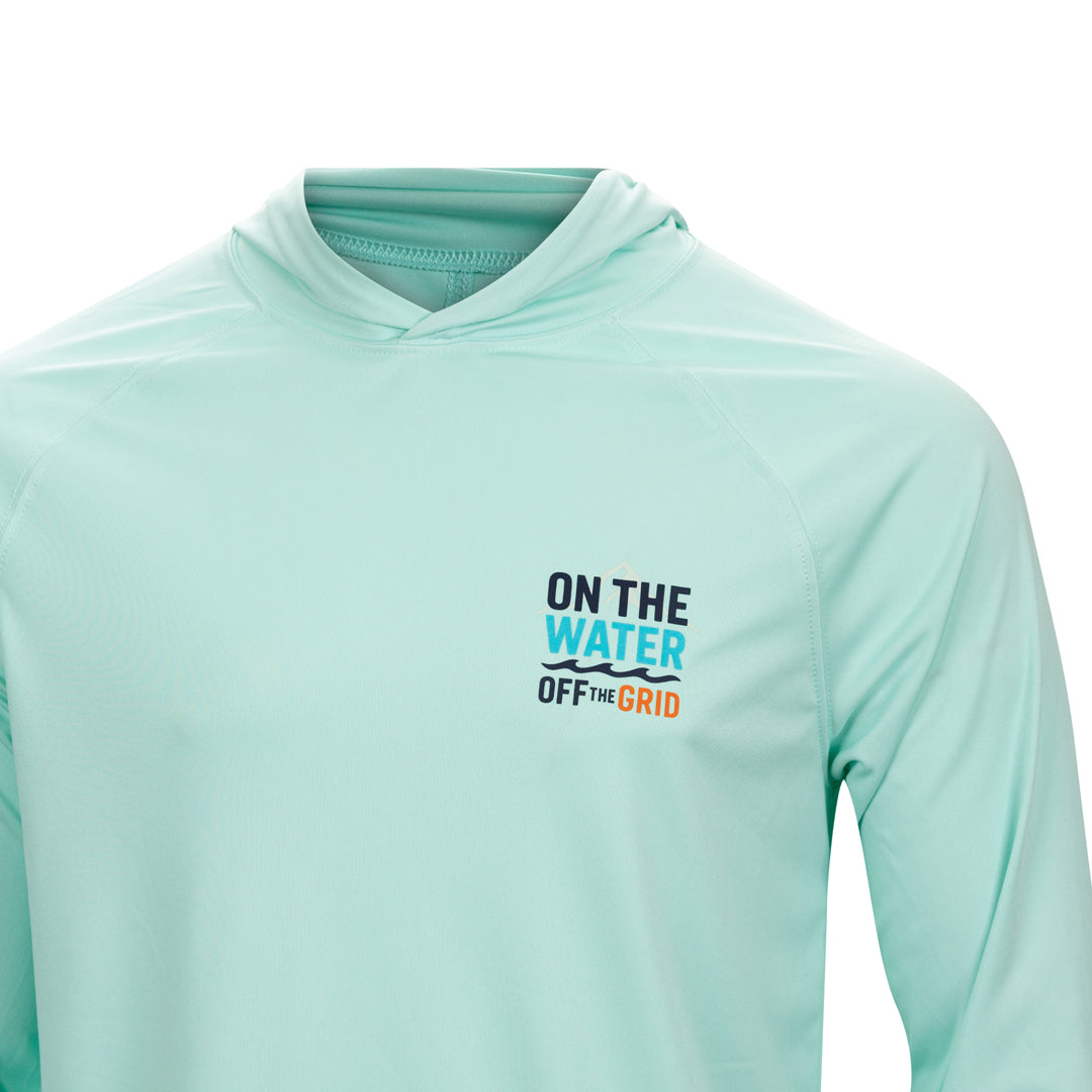 On the Water, Off the Grid Cooling Long Sleeve Hooded Tee