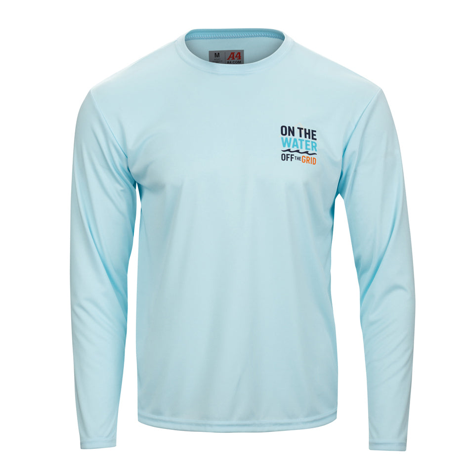 On the Water - Off the Grid Long Sleeve UPF Cooling Performance Crew