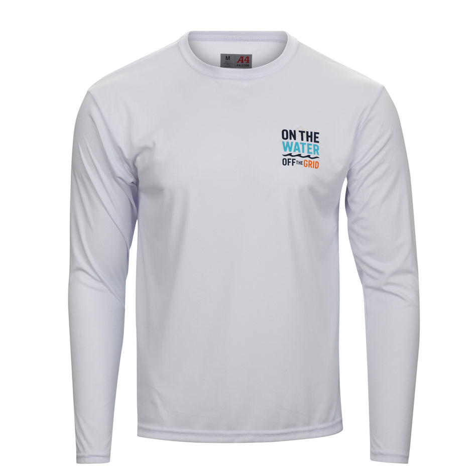On the Water - Off the Grid Long Sleeve UPF Cooling Performance Crew