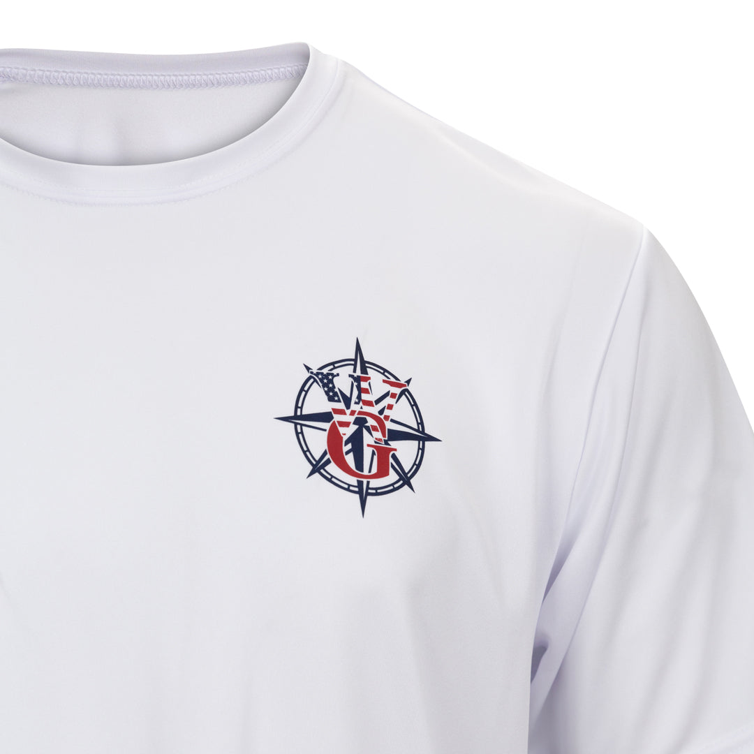 Red White & Blue Performance Tee - UPF 20+ Sun Protection