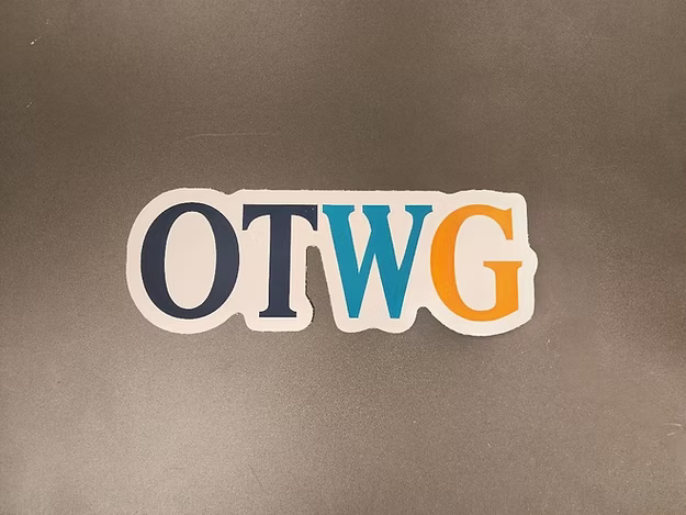 OTWG vinyl die-cut sticker
