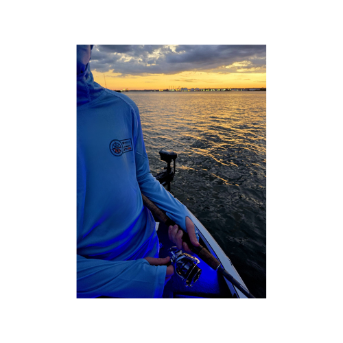 Angler Aesthetic Long Sleeve, Hooded with Built in Mask - UPF 50+