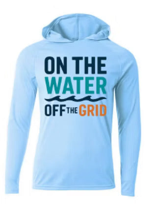 On the Water, Off the Grid Cooling Long Sleeve Hooded Tee