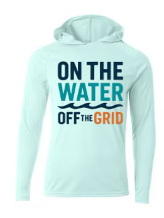 On the Water, Off the Grid Cooling Long Sleeve Hooded Tee